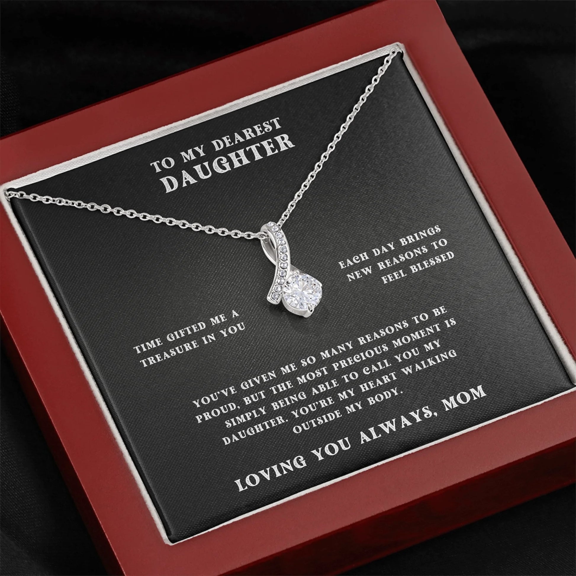 Dark Closeup Alluring Beauty Necklace