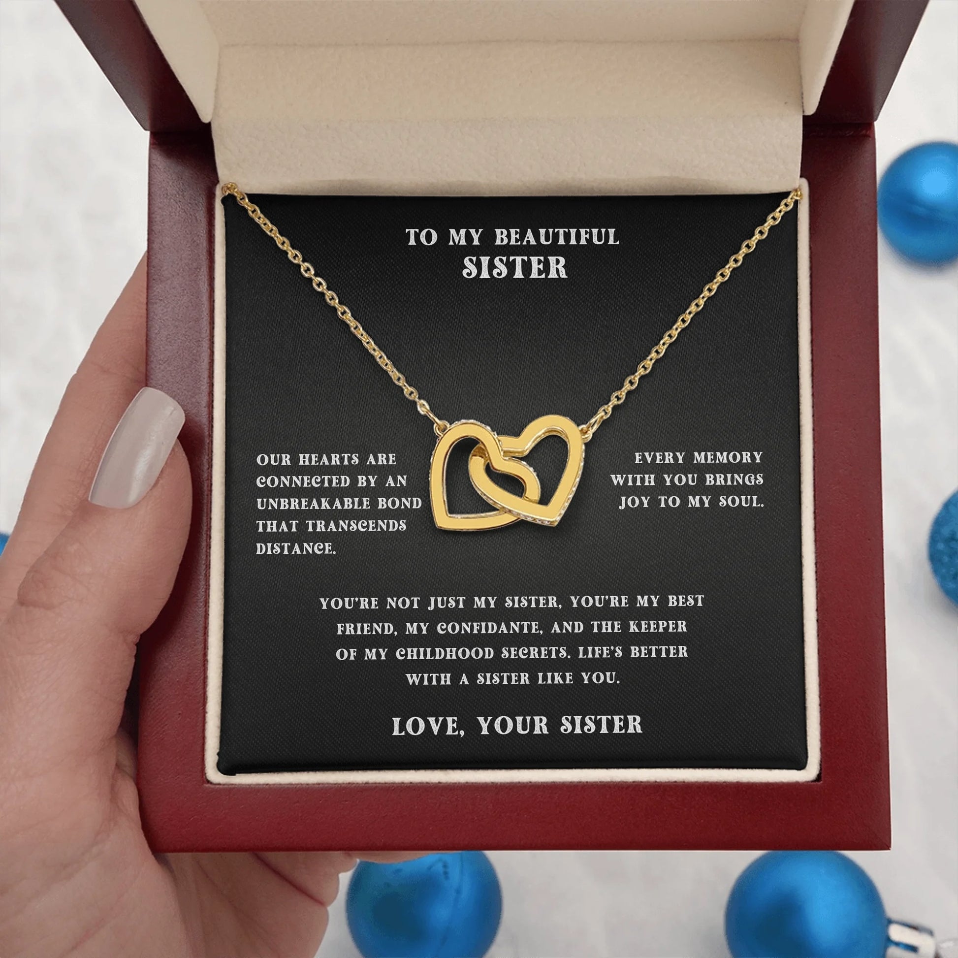 Interlocking Hearts Gold Lux N2