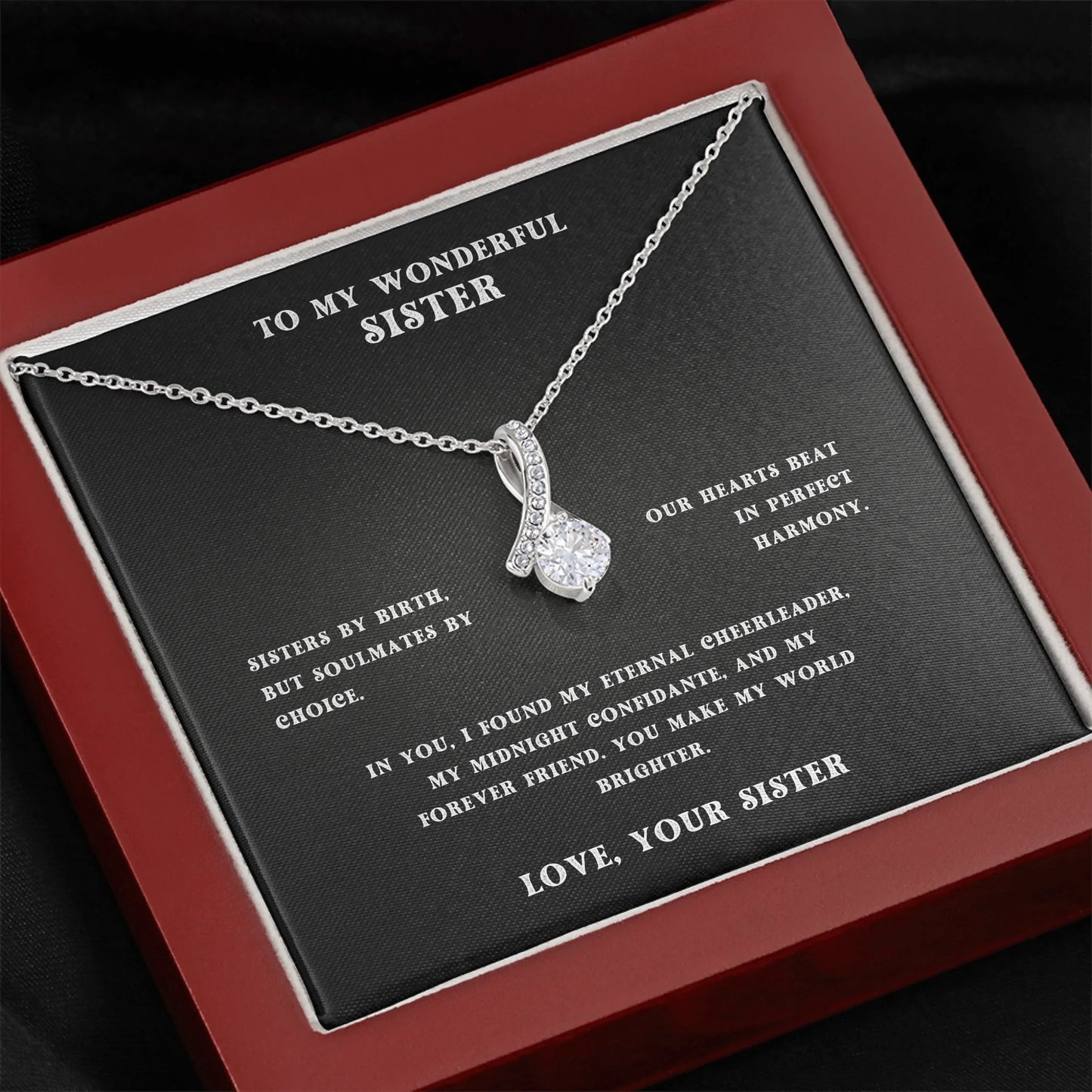 Dark Closeup Alluring Beauty Necklace