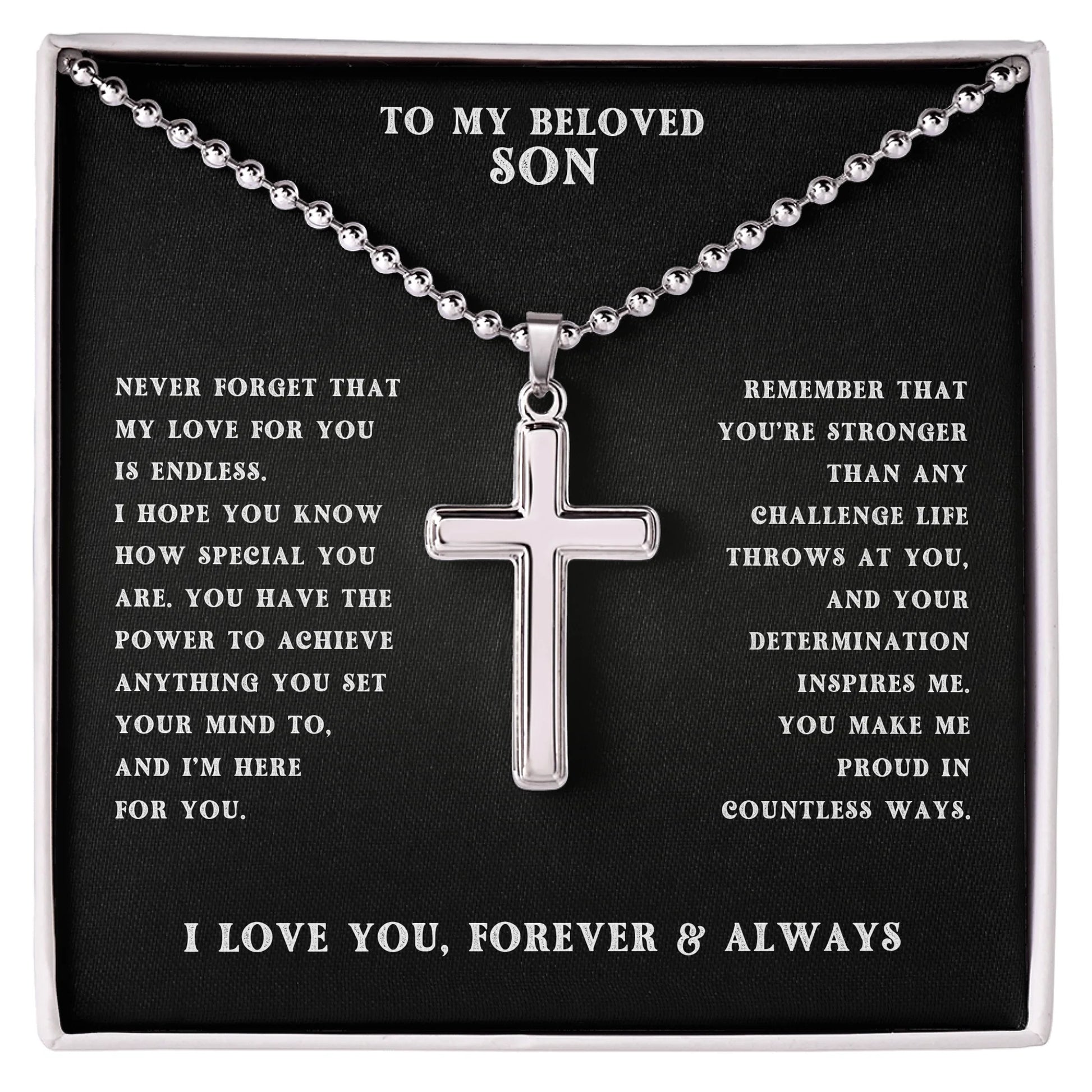 Cross with Ball Chain AMZ