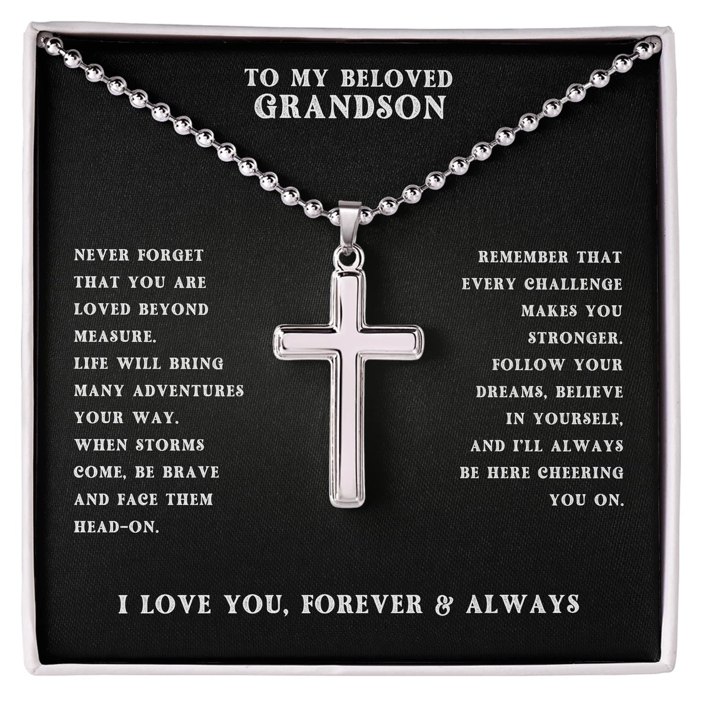 Cross with Ball Chain AMZ