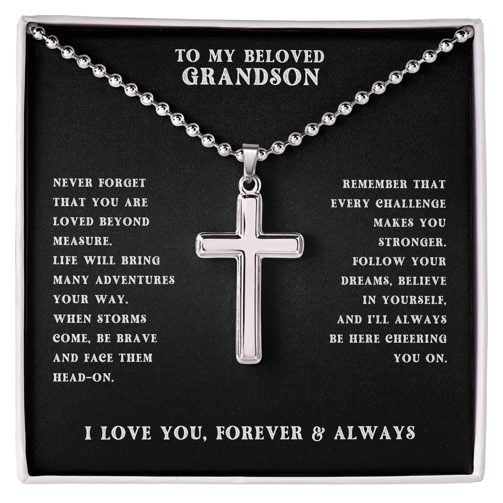 Cross with Ball Chain AMZ