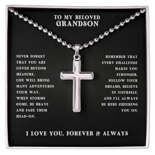 Cross with Ball Chain AMZ