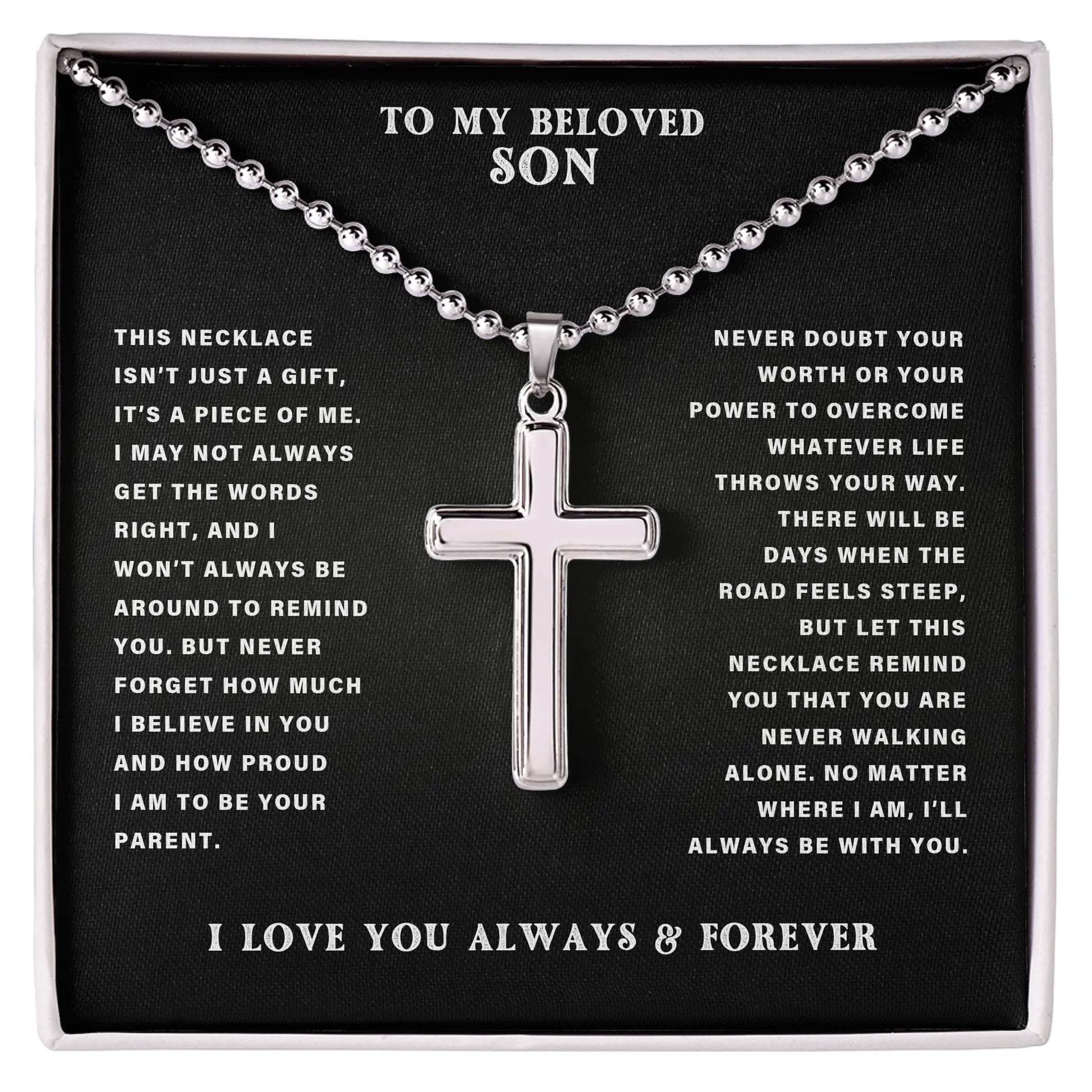 Cross with Ball Chain AMZ