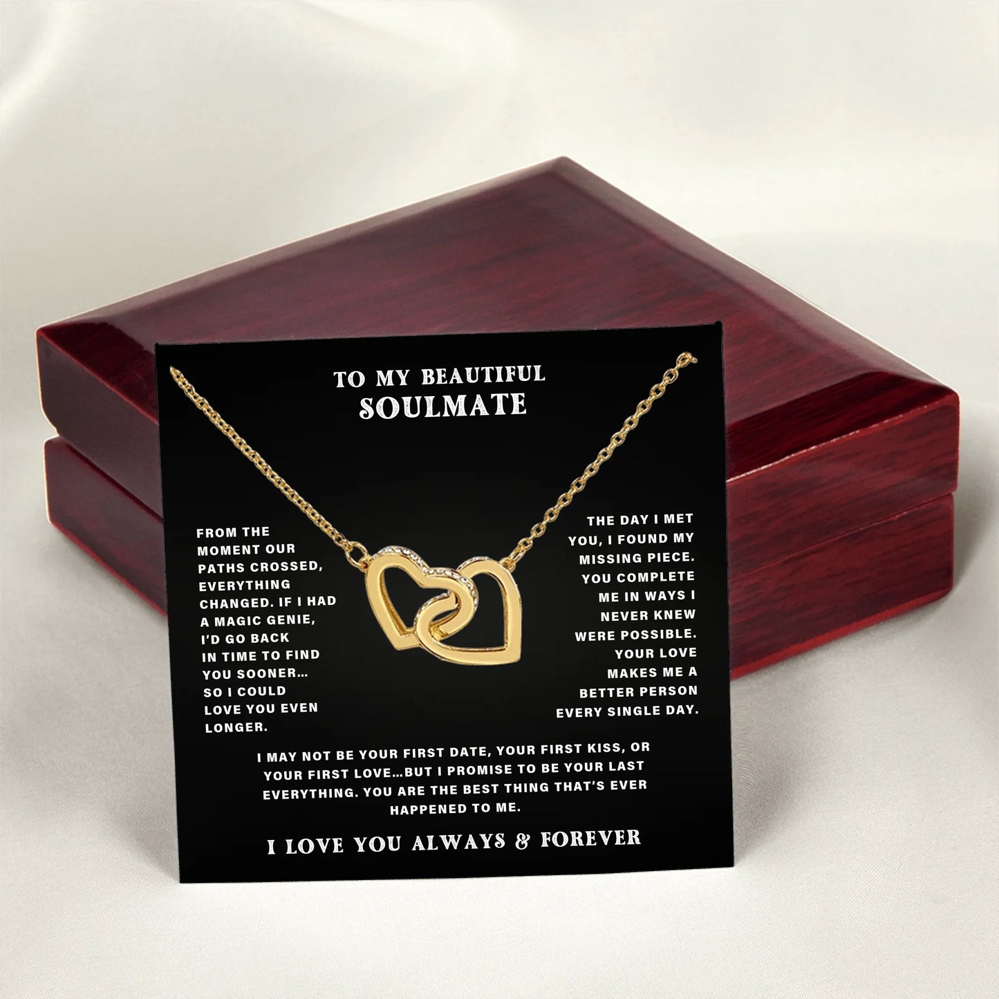 Interlocking Heart Gold Lux 8