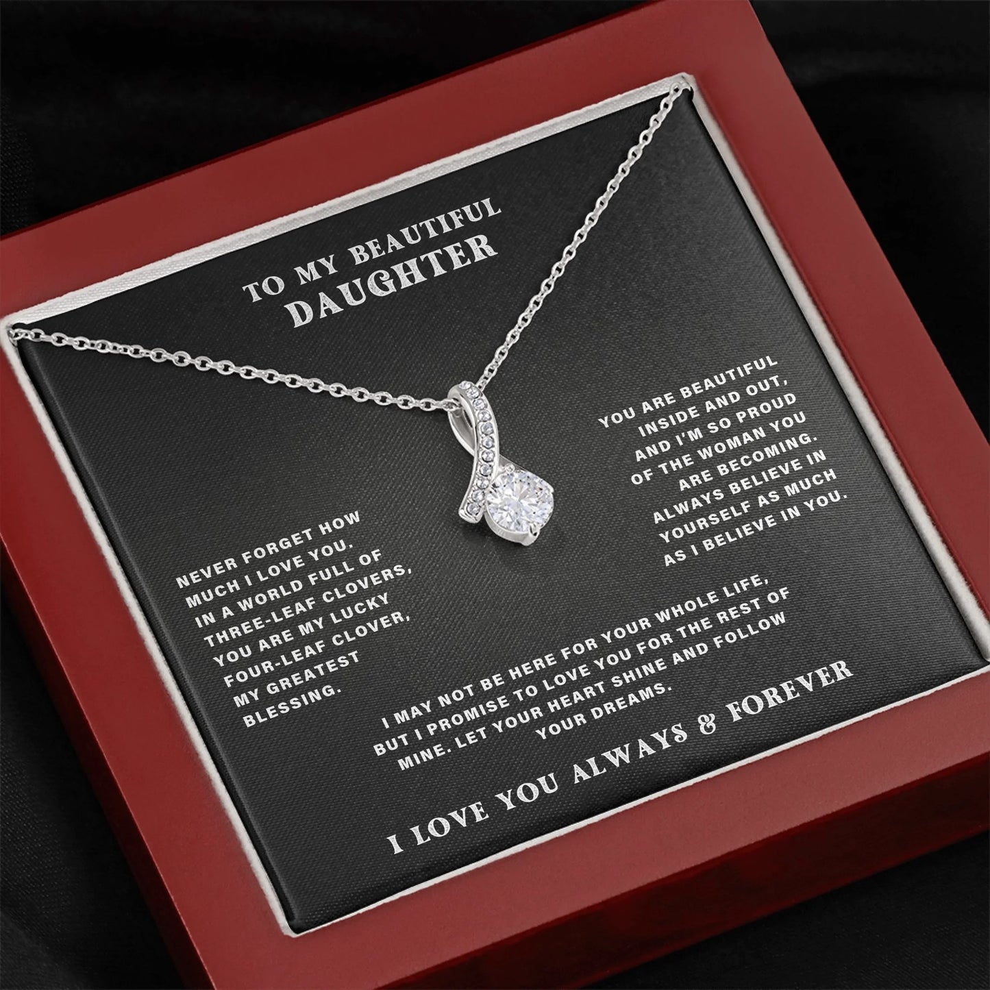 Dark Closeup Alluring Beauty Necklace