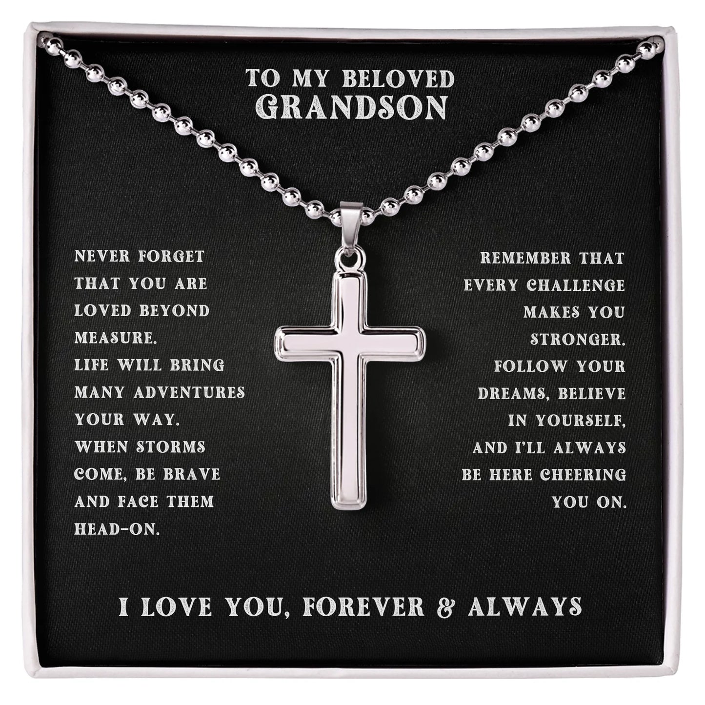 Cross with Ball Chain AMZ