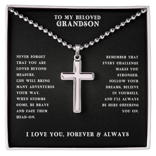 Cross with Ball Chain AMZ