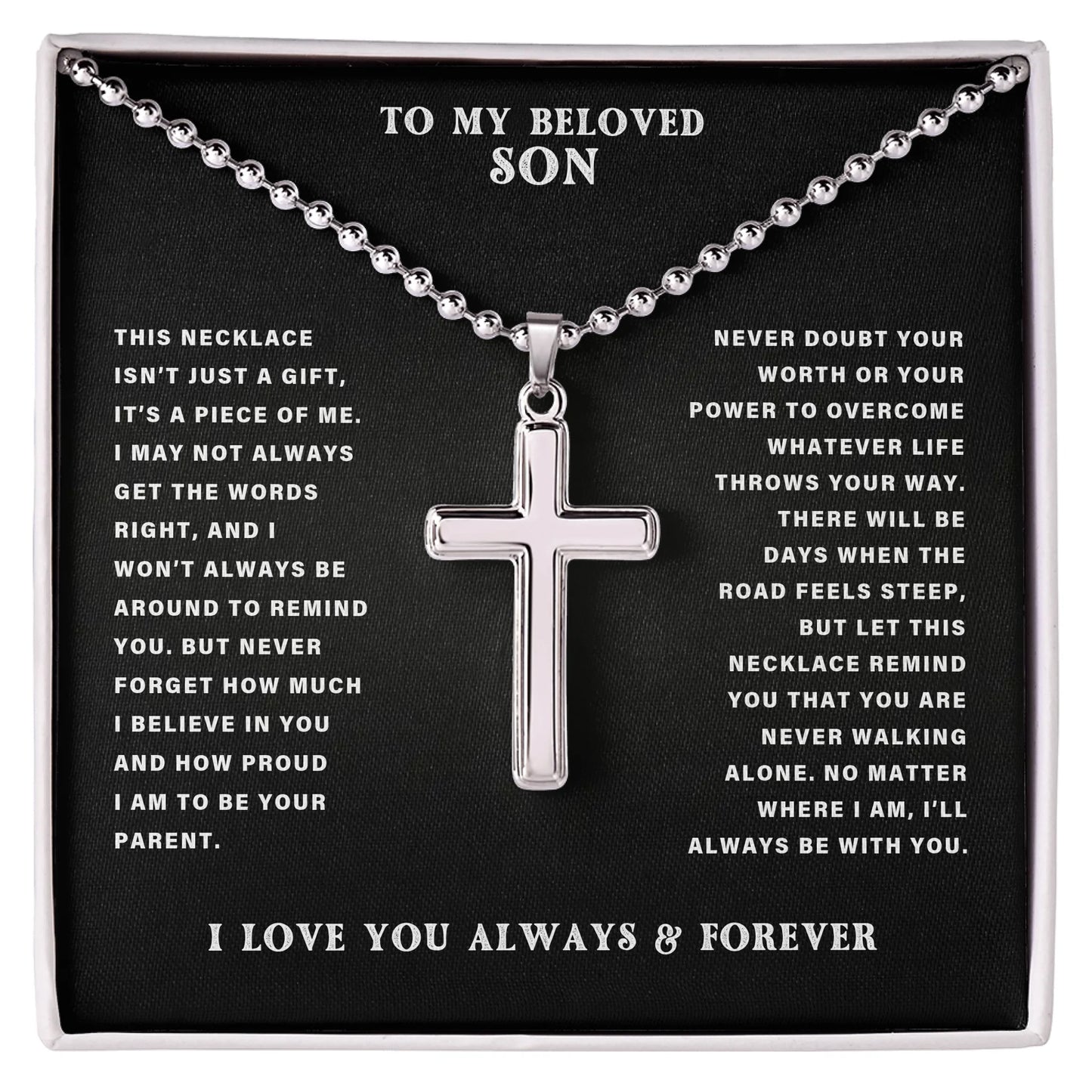 Cross with Ball Chain AMZ