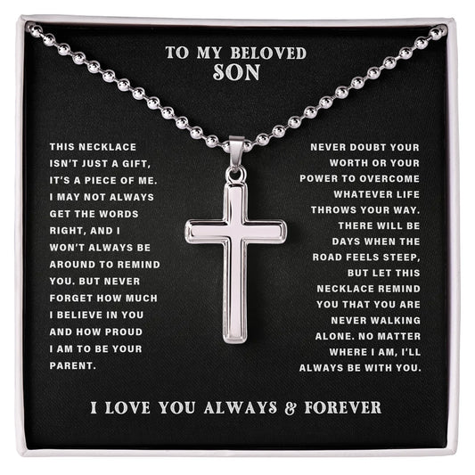 Cross with Ball Chain AMZ