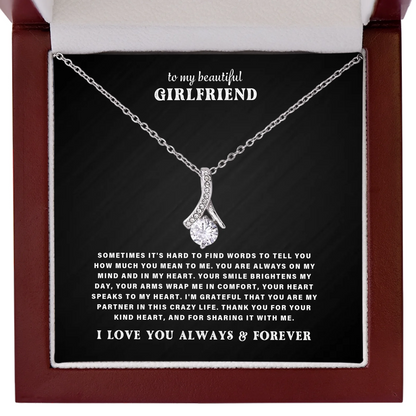 To My Girlfriend – Alluring Beauty Necklace – Personalized Gift Set – SL401