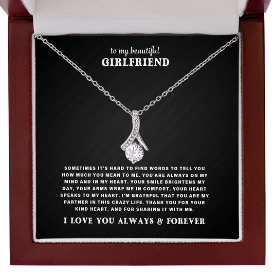 To My Girlfriend – Alluring Beauty Necklace – Personalized Gift Set – SL401