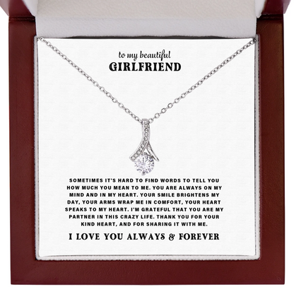 To My Girlfriend – Alluring Beauty Necklace – Personalized Gift Set – SL402