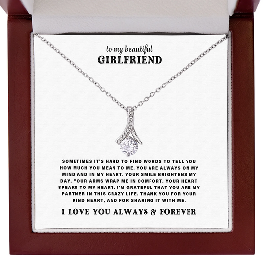 To My Girlfriend – Alluring Beauty Necklace – Personalized Gift Set – SL402