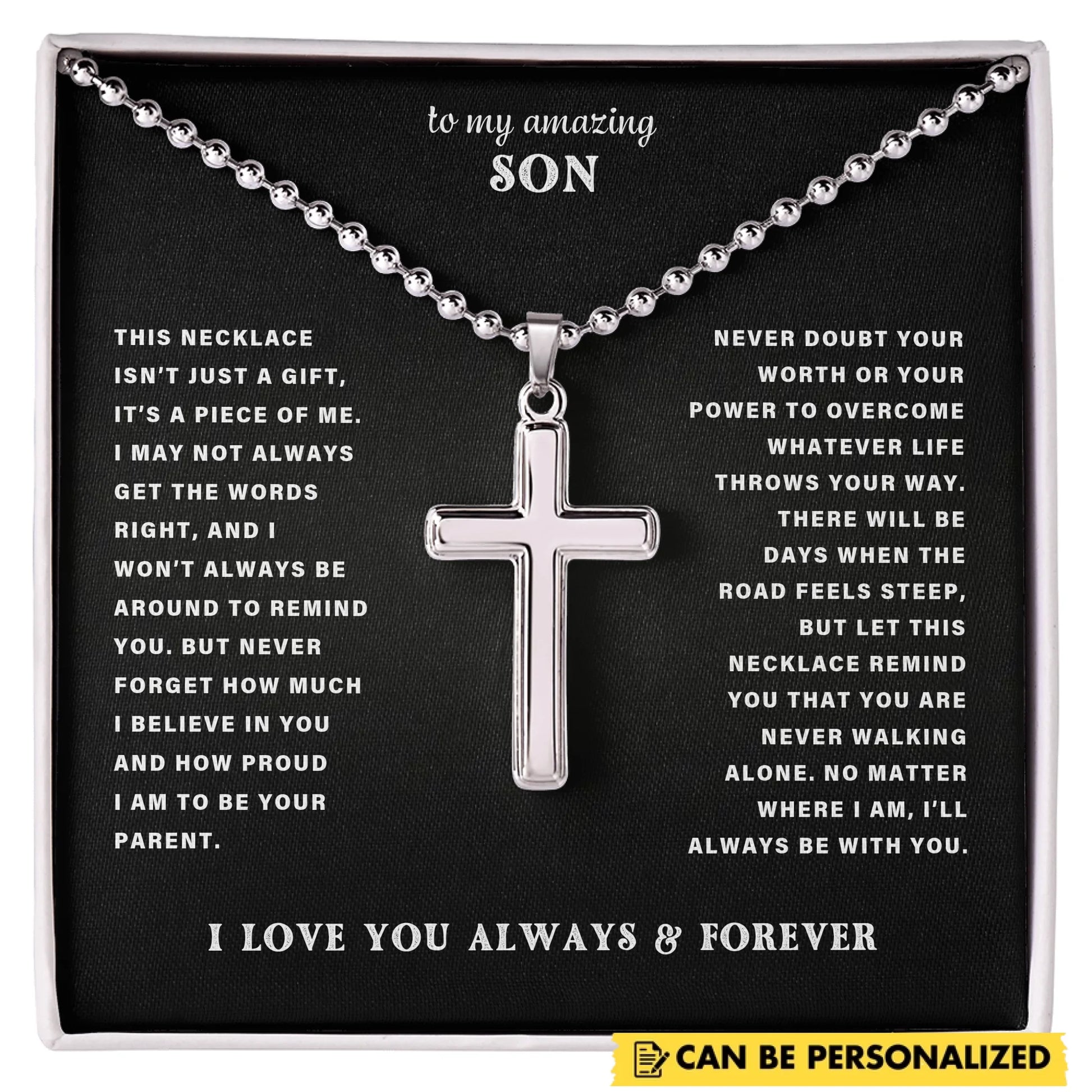 Cross with Ball Chain AMZ