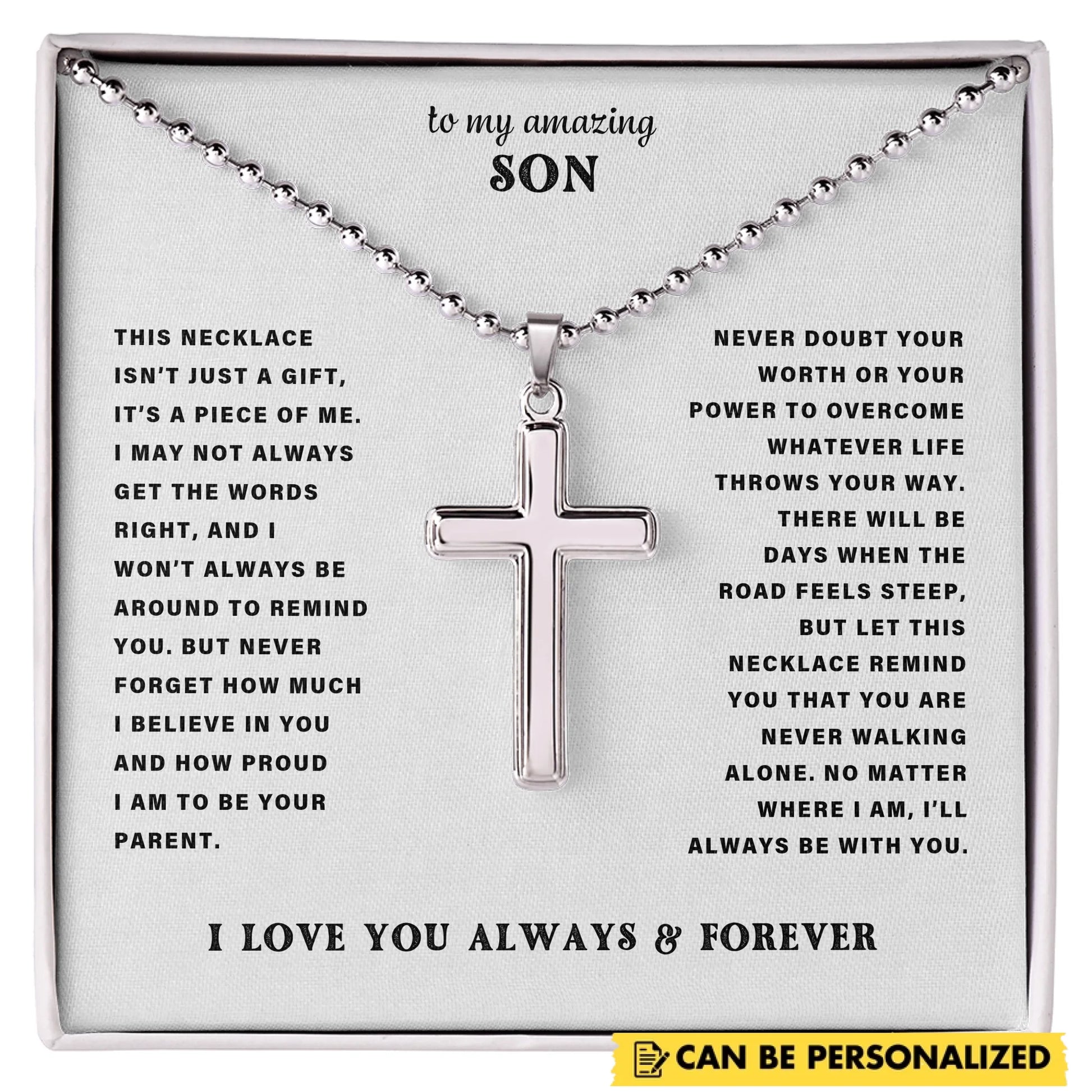 Cross with Ball Chain AMZ