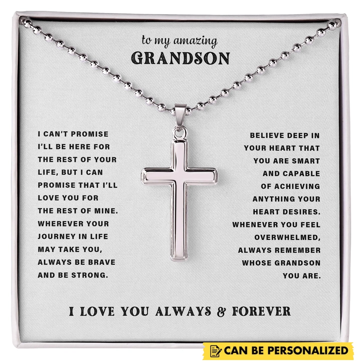 Cross with Ball Chain AMZ