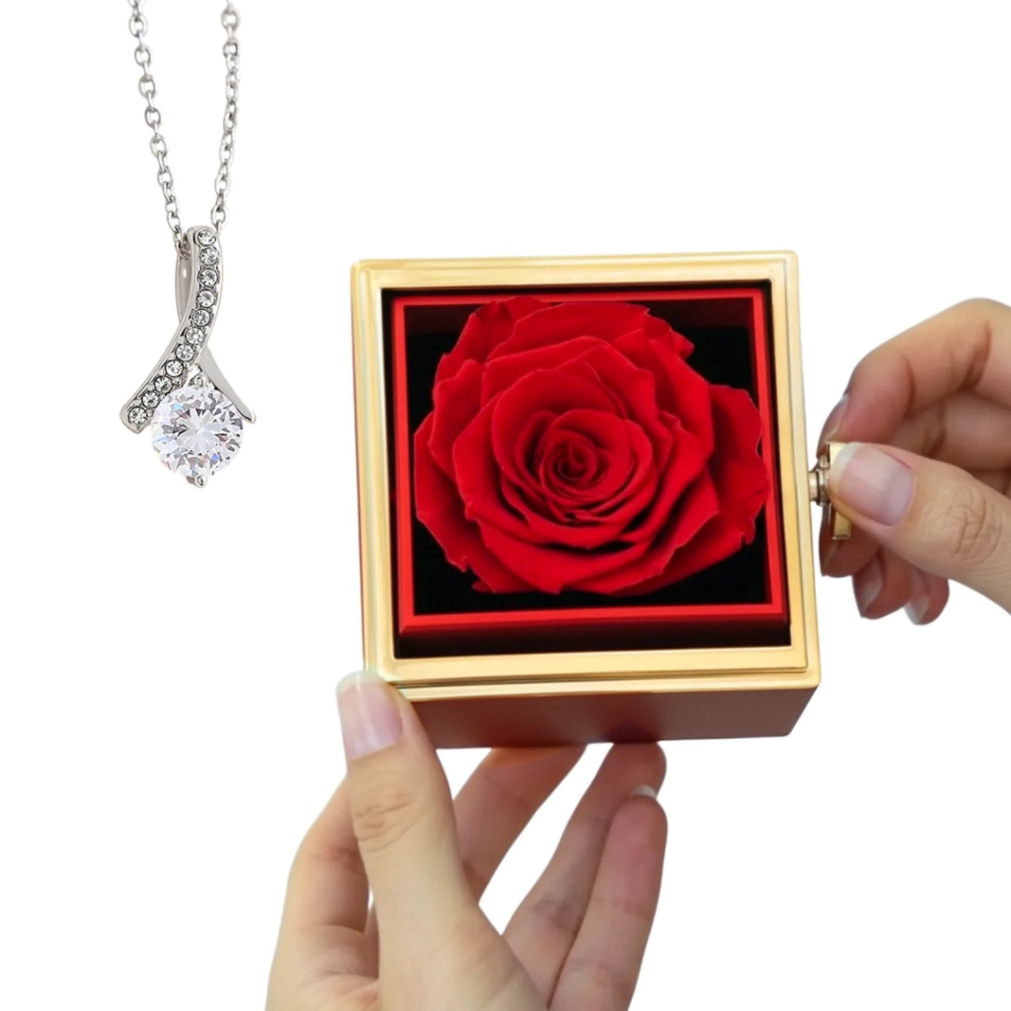 Rotating Rose Box No MC Alluring Silver 3