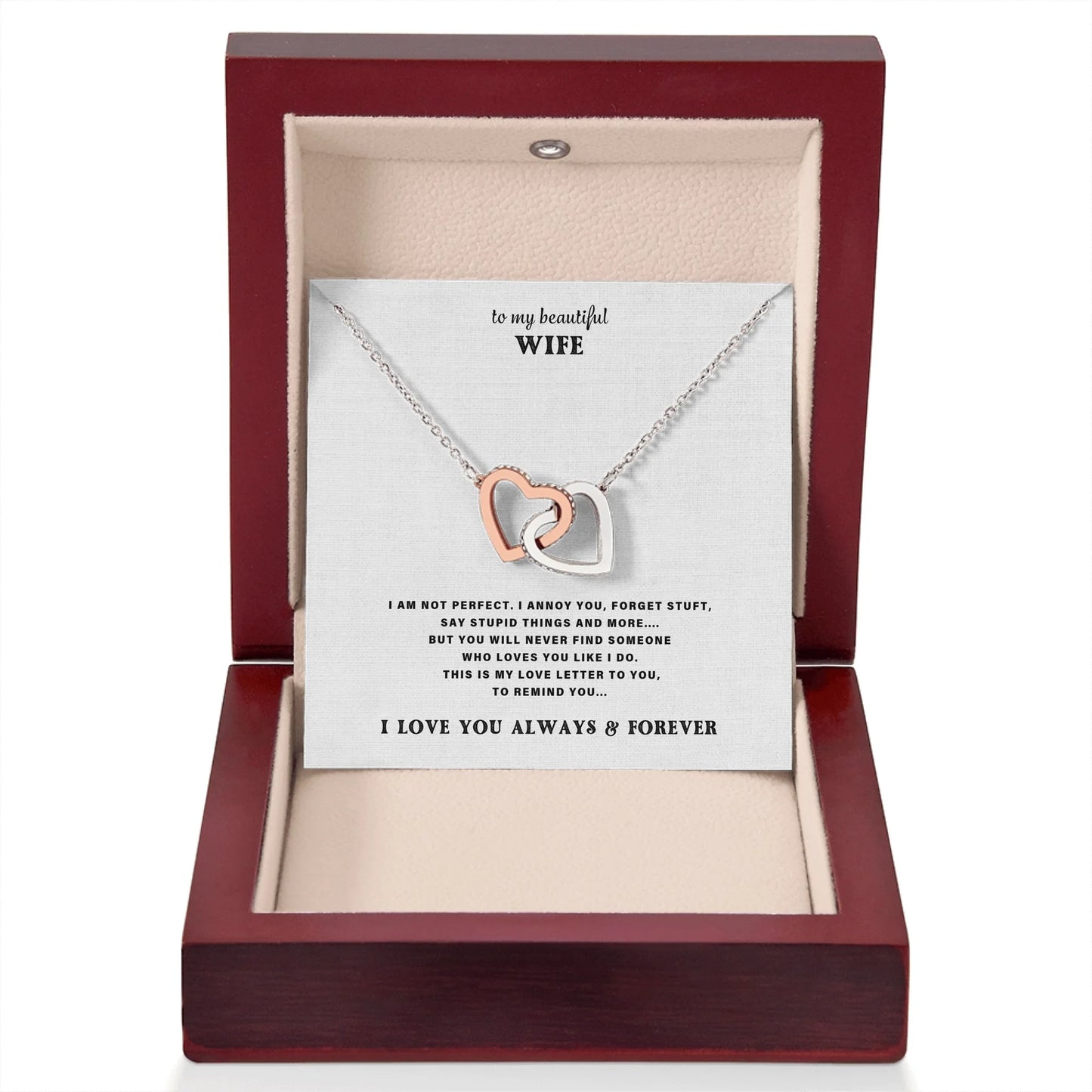 Interlocking Hearts White BG 1