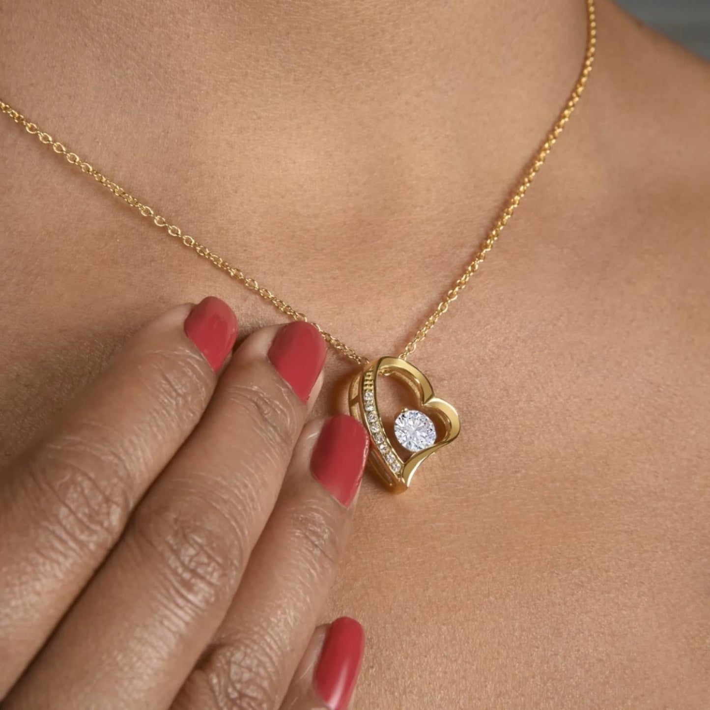 Wife forever love necklace gold gift