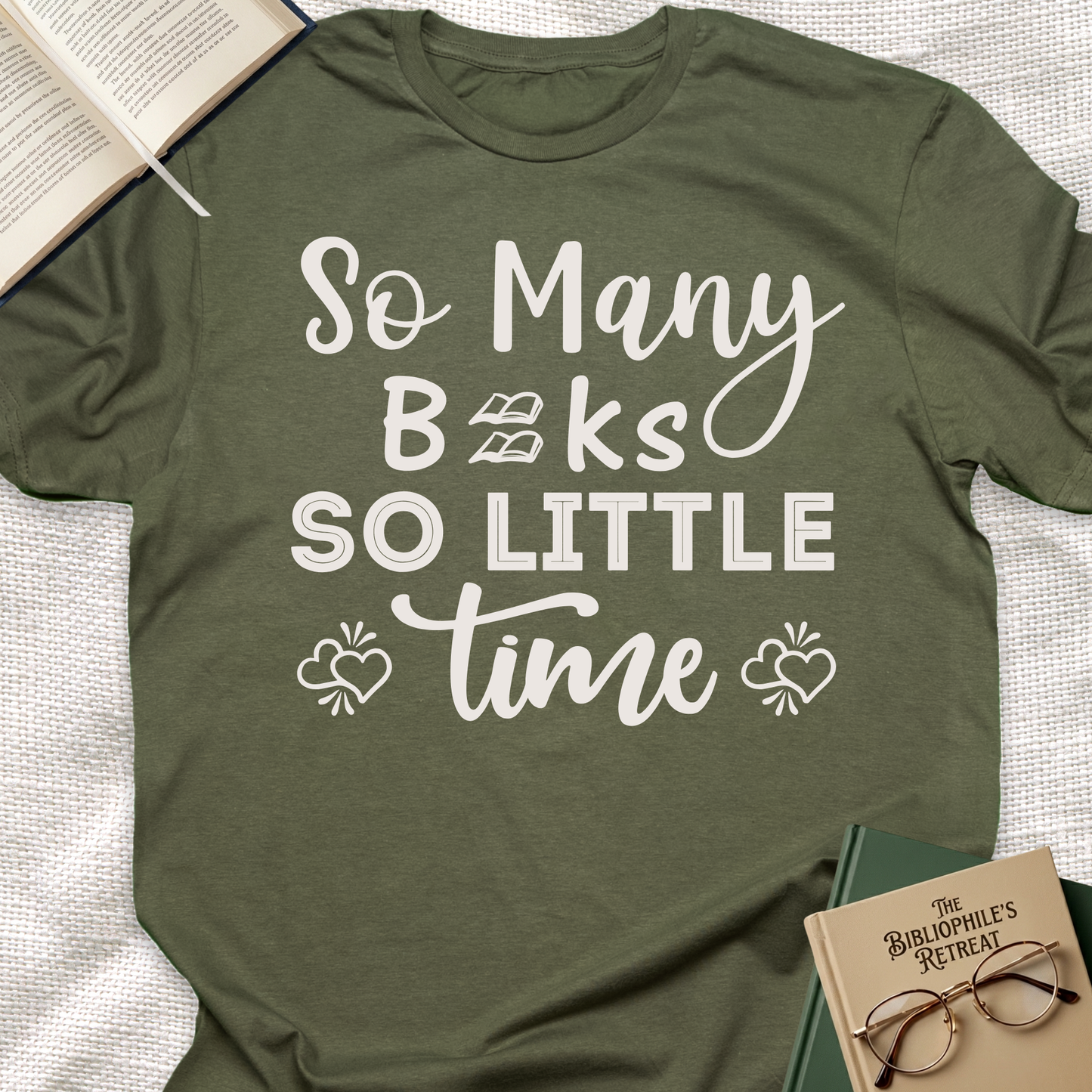 So Many Book So Little Time Unisex Tee