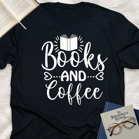 Books and Coffee Tee