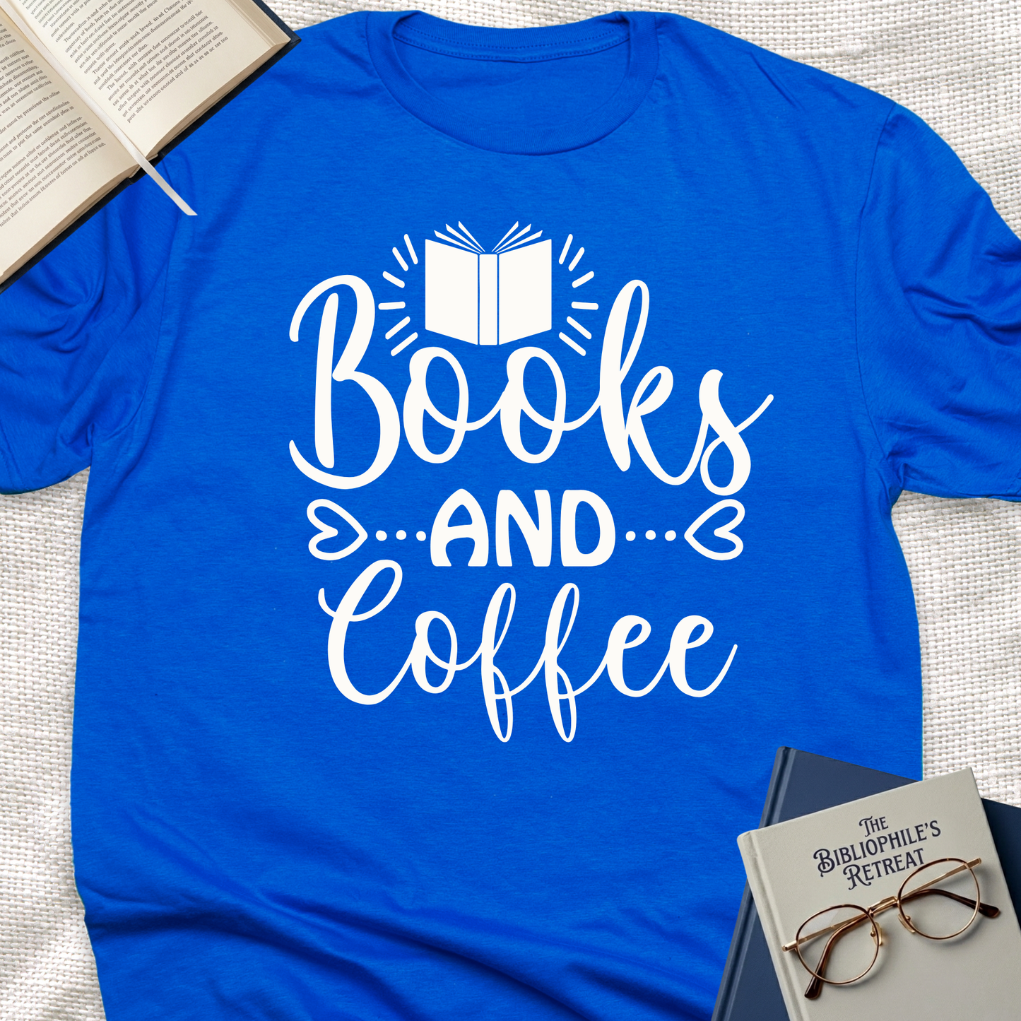 Books and Coffee Tee