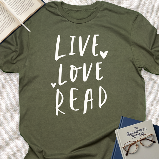Live Love Read Tee