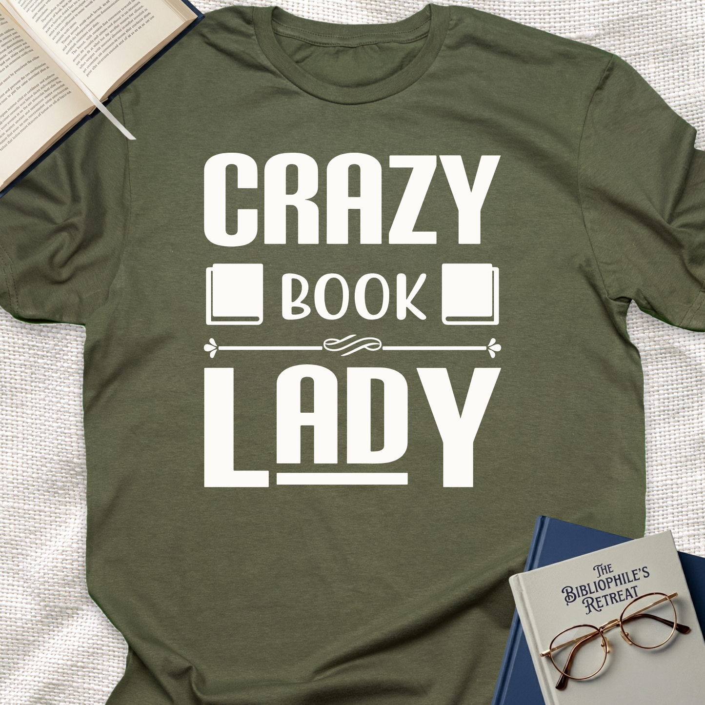 Crazy Book Lady Tee