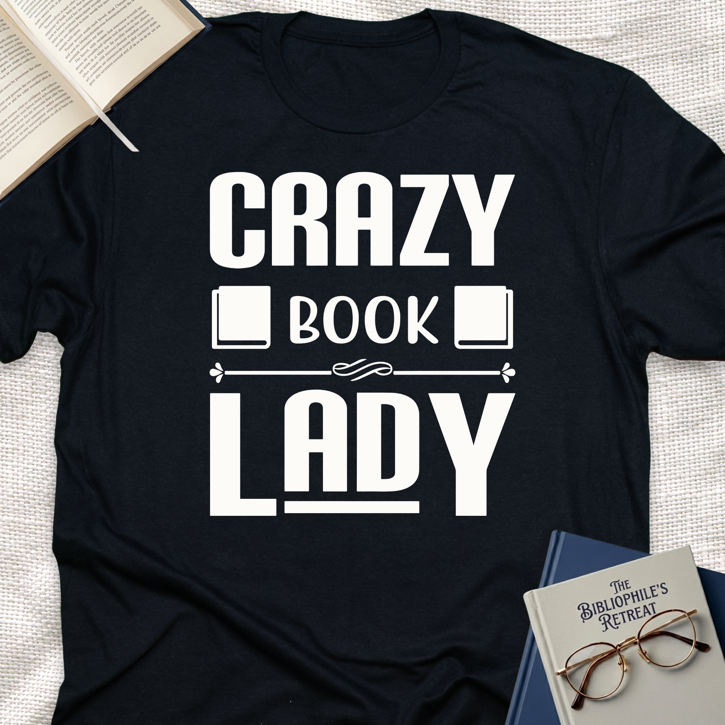 Crazy Book Lady Tee