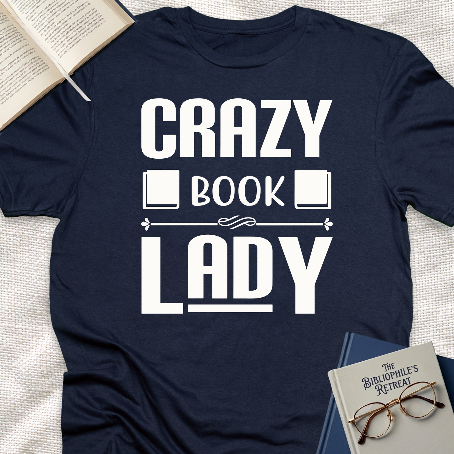 Crazy Book Lady Tee