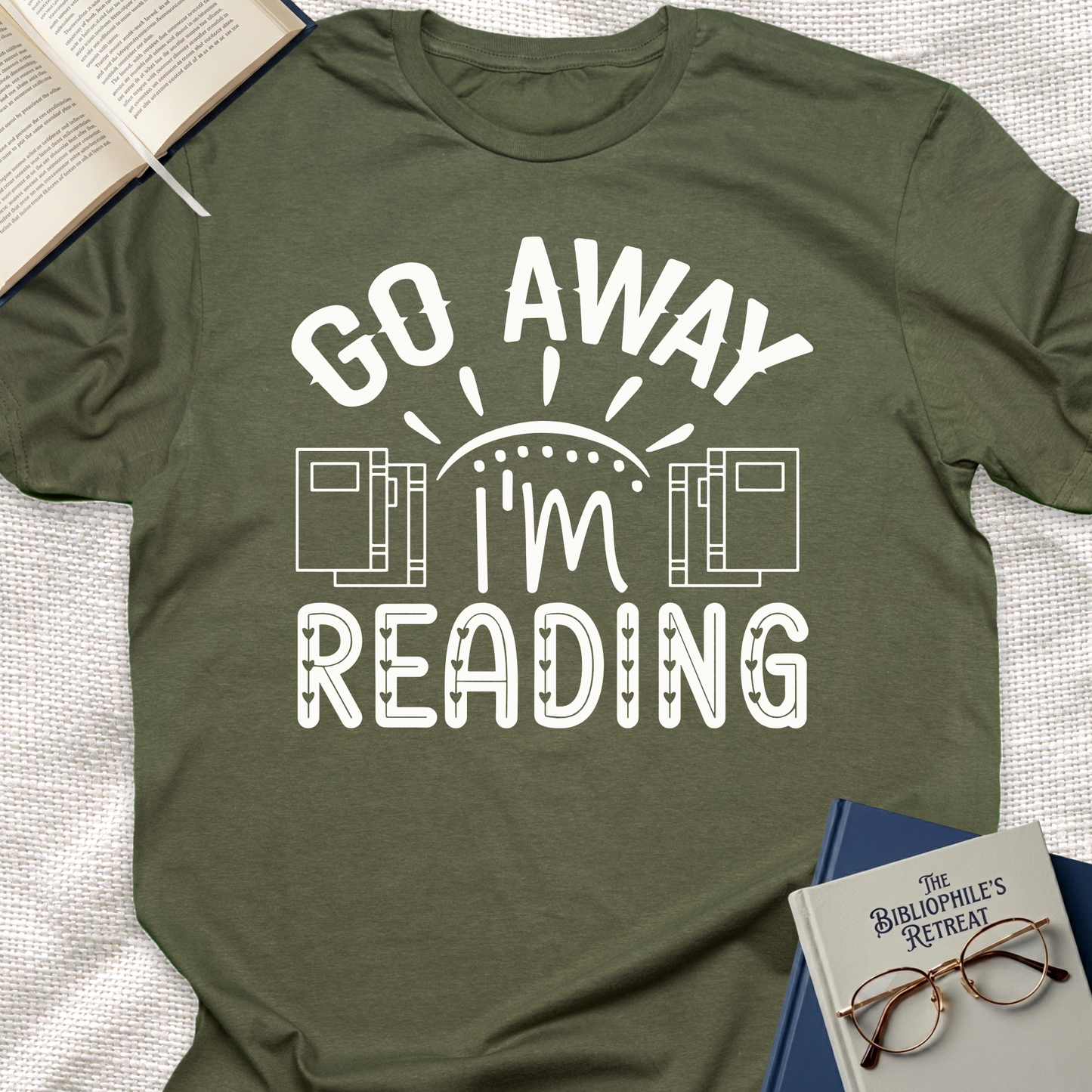 Go Away I'm Reading Tee