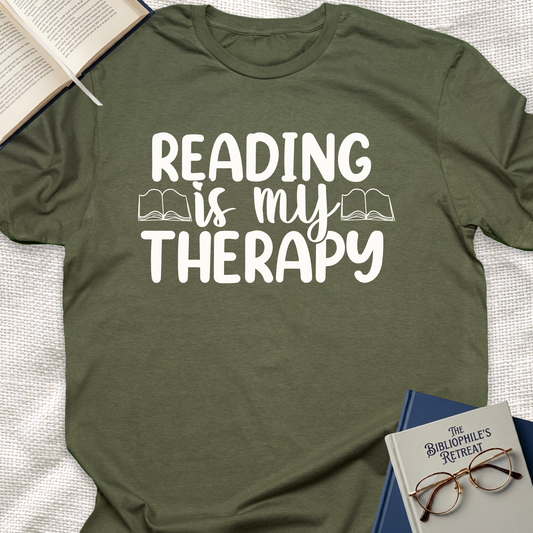 Reading is My Therapy Tee