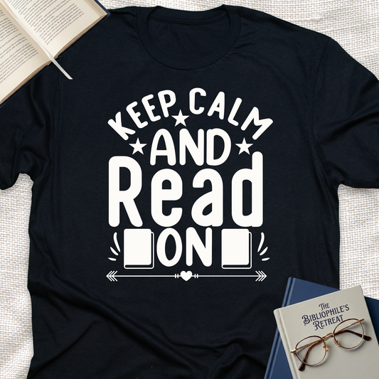 Keep Calm and Read On Tee