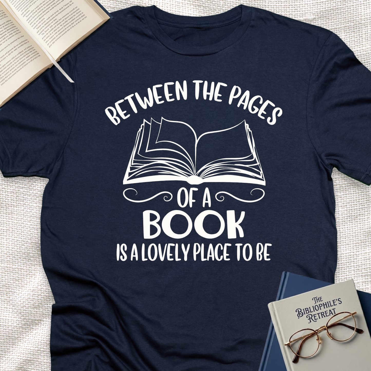 Between Pages and Books Tee