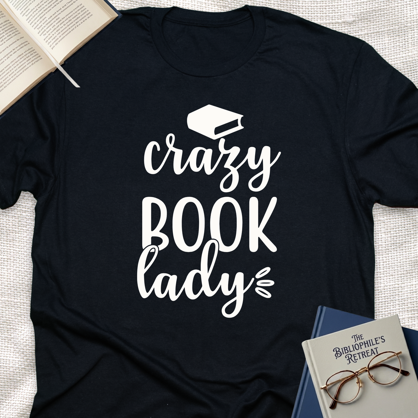 Crazy Book Lady Tee