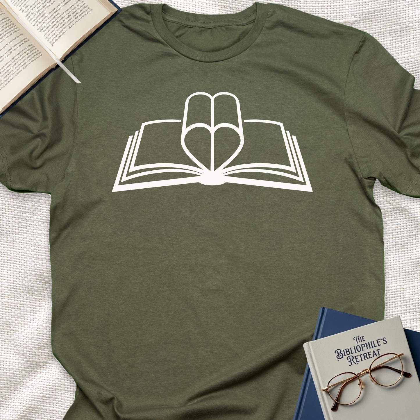 Books Heart Tee